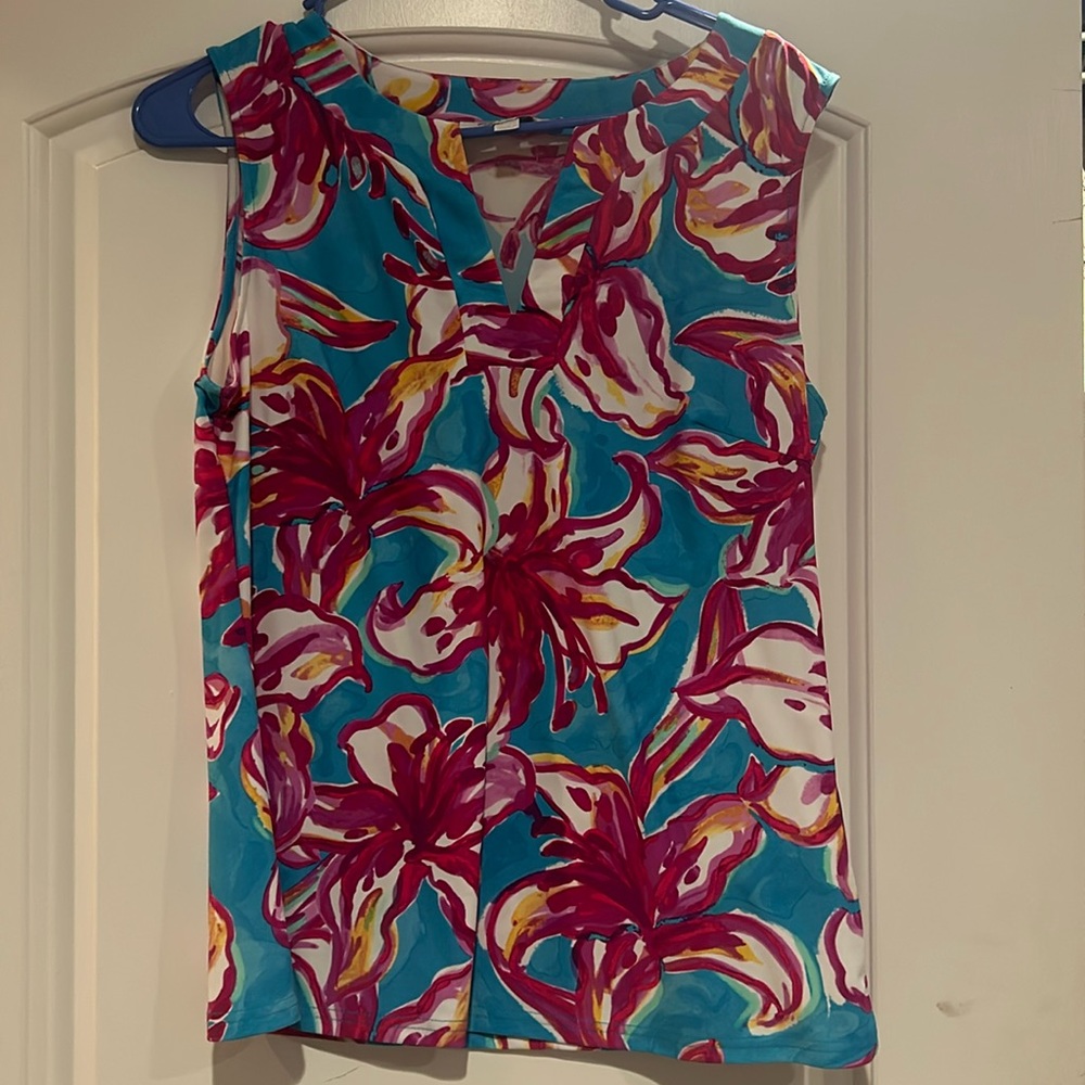 Tropical dress tank. Size small.